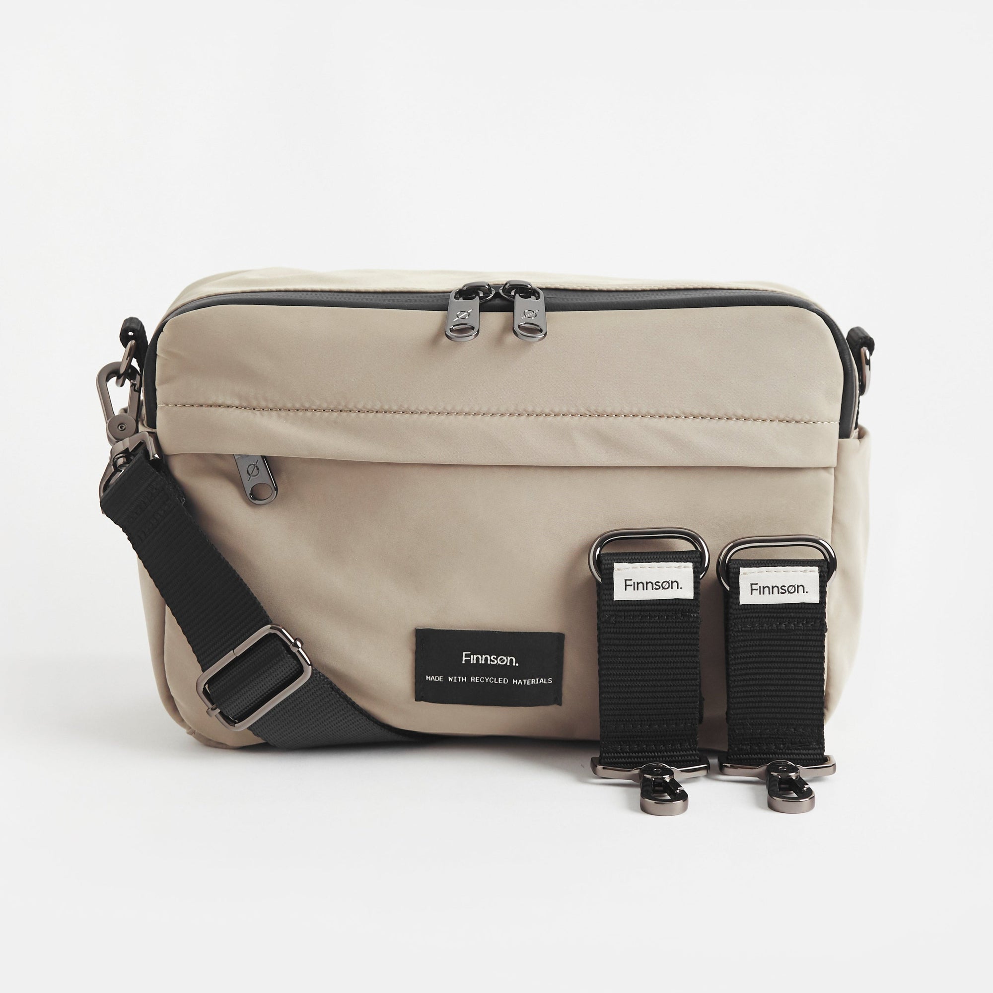 Frida Eco Stroller Organiser With Stroller Clips (Taupe)